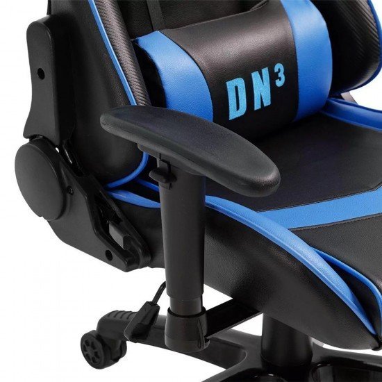 Cadeira Gamer Draxen Ergonômica Giratória Azul e Preta - DN3