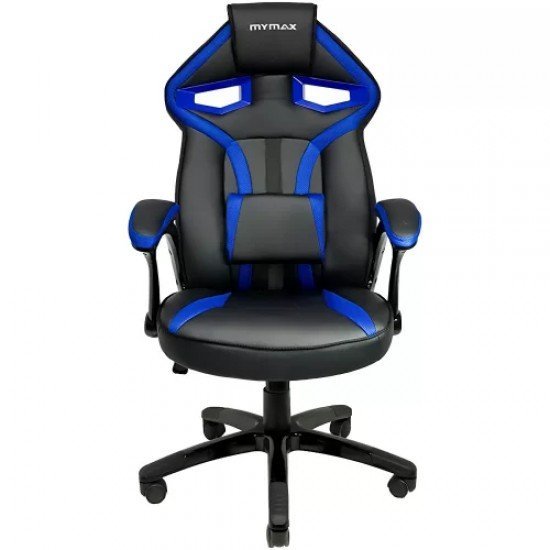 Cadeira Gamer Mymax Mx1 Giratória Preta/Azul