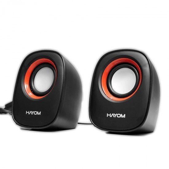  Caixa De Som Hayom, KM2500, USB, Multimídia, Preto E Vermelho