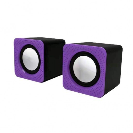 Caixa de Som Mini Digital Speaker Leerfei, YST-1044Z 6W, USB, Roxo