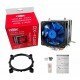 Air Cooler CPU Universal DEX, Processador Intel / Amd, Fan Duplo LGA1150, Am3, FM, Azul – DX-9100D