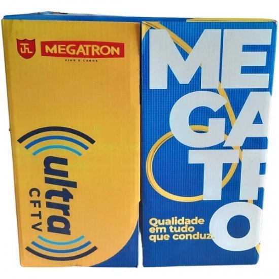 Caixa de Cabo Ultra Megatron CFTV 4PX24AWG CAT5 300m Azul