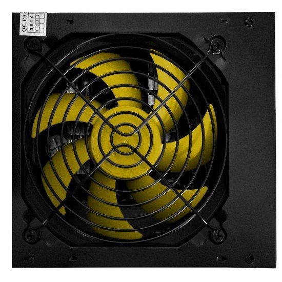 Fonte Para Computador Bright, 550W, Bivolt, Automática Preto e Amarelo - FT001