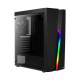 Gabinete Gamer Aerocool - 67990, Bolt Mid Tower, RGB, Lateral em Acrílico