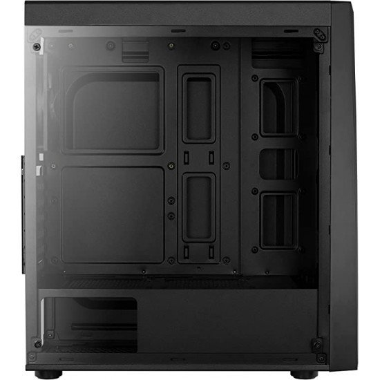 Gabinete Gamer Aerocool - 67990, Bolt Mid Tower, RGB, Lateral em Acrílico