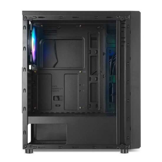 Gabinete Gamer Kronnus 320-2, Lateral Em Vidro Temperado, 3 Fan RGB, USB 3.0 ATX, Preto - KRCH32020G (Sem Fonte)