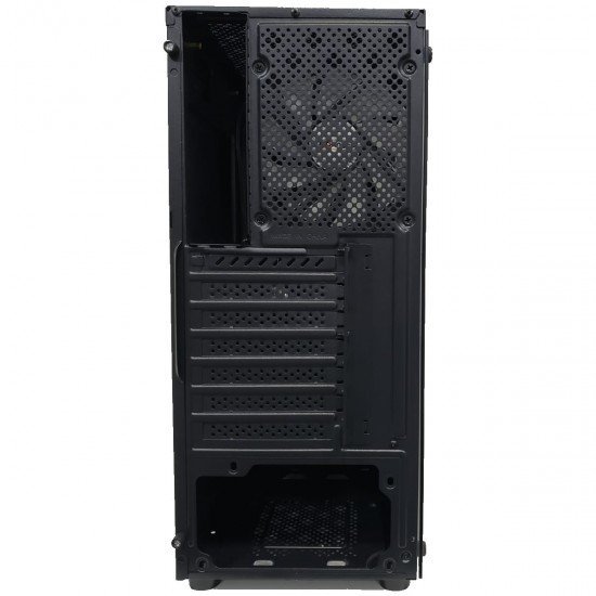 Gabinete Gamer Kronnus 320-18, Lateral Em Vidro, LED RGB, 1 Fan, USB 3.0 ATX, Preto - KRCH32018G (Sem Fonte)