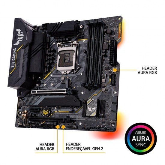 Placa Mae Asus TUF Gaming B460m-Plus, LGA 1200, mATX, DDR4