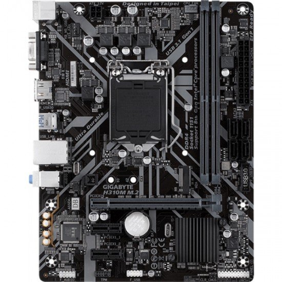 Placa Mãe - Gigabyte - H310M M.2, LGA 1151, mATX, DDR4 - Ultra Durable