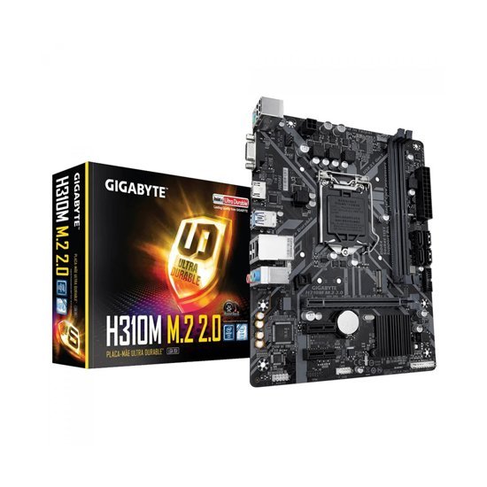 Placa Mãe - Gigabyte - H310M M.2, LGA 1151, mATX, DDR4 - Ultra Durable