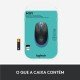 Mouse Logitech, Sem Fio, M190, Ambidestro, Pilha Inclusa, Azul