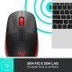 Mouse Logitech, Sem Fio, M190, Ambidestro, Pilha Inclusa, Vermelho