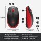 Mouse Logitech, Sem Fio, M190, Ambidestro, Pilha Inclusa, Vermelho