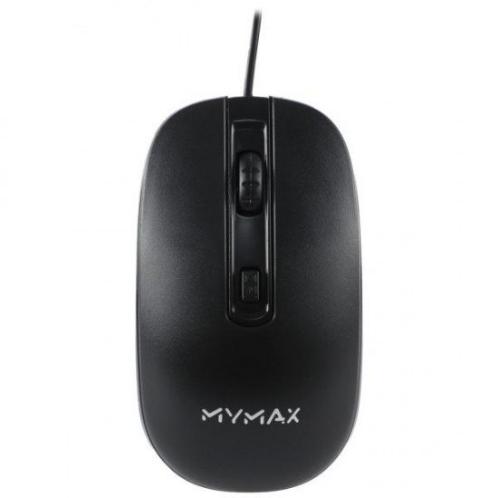 Mouse Óptico Mymax, MX3810, 1000DPI, USB, Preto