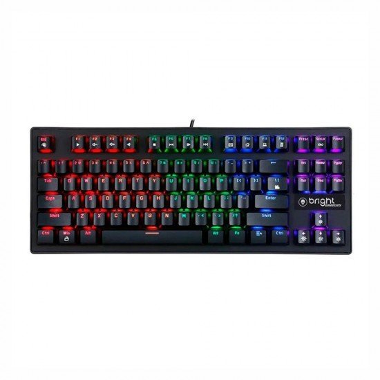 Teclado Gamer Mecânico Bright Compact GTC559, Swith Blue, Led, Us