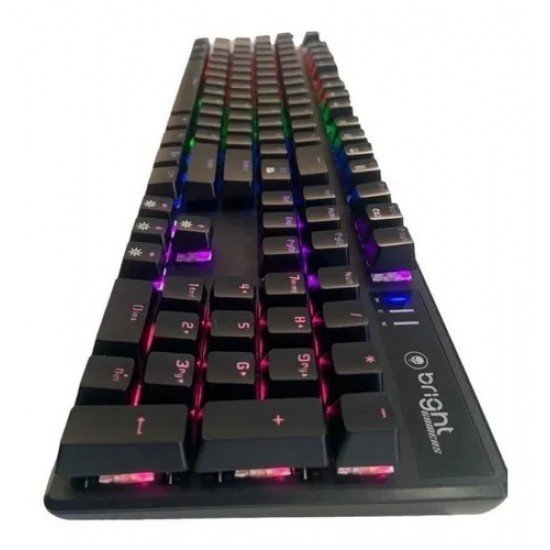 Teclado Gamer Mecânico Bright Tank GTC560, Swith Blue, Led, Us